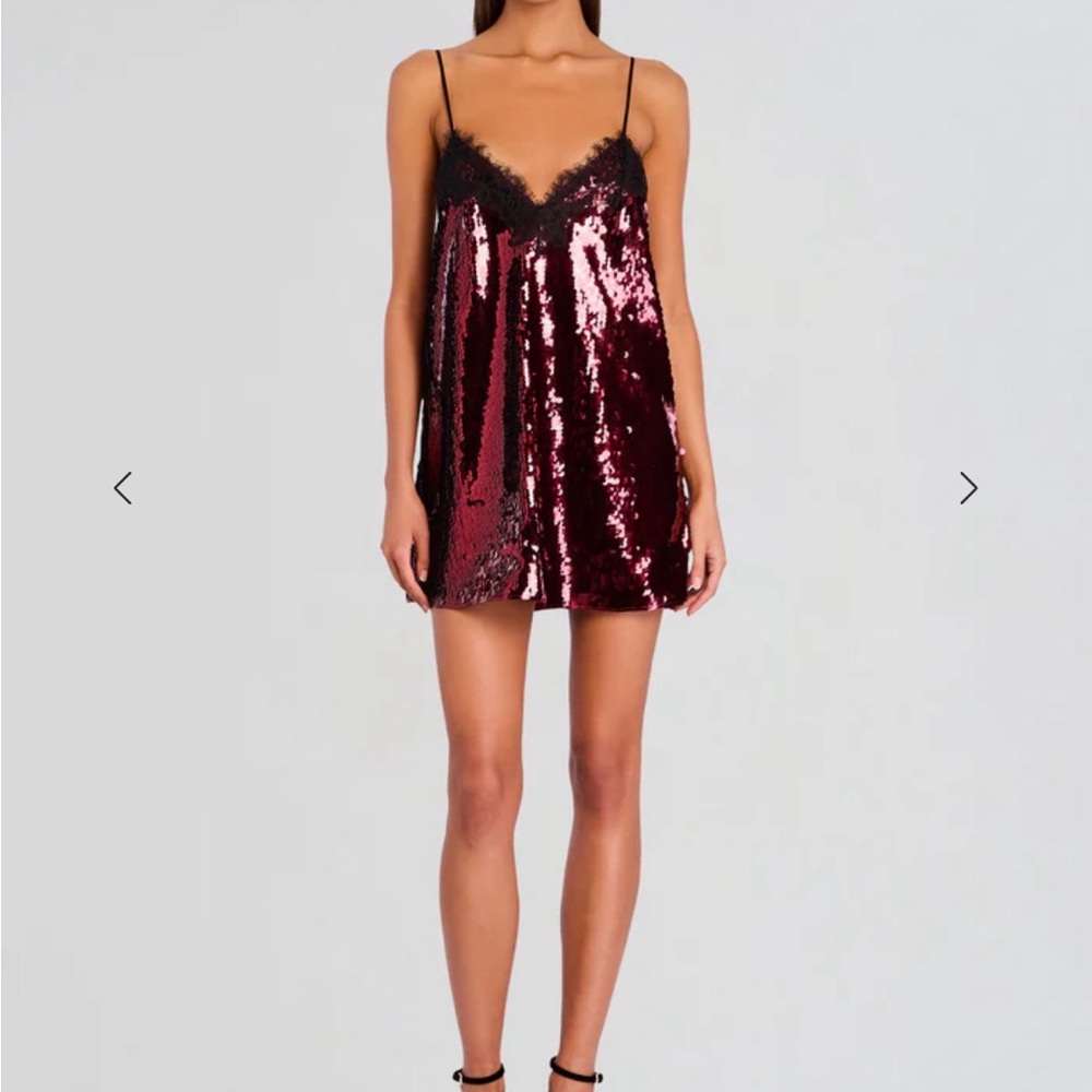 Retrofete Olive Sequin Lace Dress